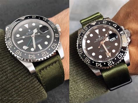 gold rolex nato strap|Rolex with nylon strap.